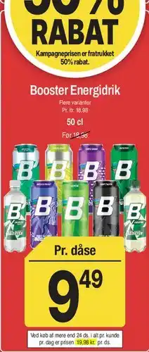 ABC Lavpris Booster Energidrik tilbud