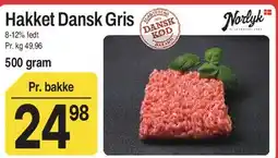 ABC Lavpris Hakket Dansk Gris tilbud