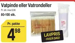 ABC Lavpris Vatpinde eller Vatrondeller tilbud