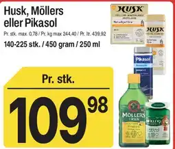 ABC Lavpris Husk, Möllers eller Pikasol tilbud