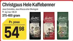 ABC Lavpris Christgaus Hele Kaffebønner tilbud