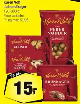 Calle Karen Volf Julesmåkager tilbud