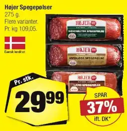 Calle Højer Spegepølser tilbud