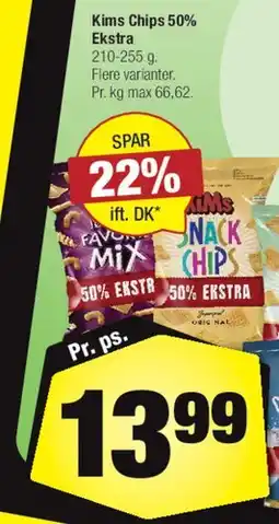 Calle Kims Chips 50% Ekstra tilbud
