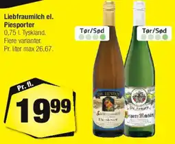 Calle Liebfraumilch el. Piesporter tilbud