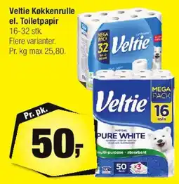 Calle Veltie køkkenrulle el. toiletpapir tilbud