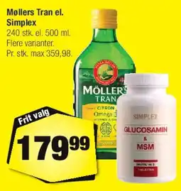 Calle Möllers Tran el. Simplex tilbud