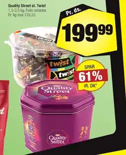 Calle Quality Street el. Twist tilbud