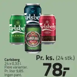 Fleggaard Carlsberg (24 x 0,33 l) tilbud