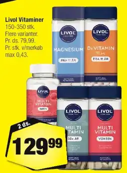 Calle Livol Vitaminer tilbud