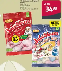Fleggaard Cloetta Juleskum tilbud