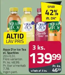 Fleggaard Aqua D'or Ice Tea / Sparkles (3 ks.) tilbud