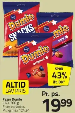 Fleggaard Fazer Dumle tilbud