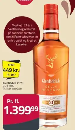 Fleggaard Glenfiddich 21 YO Gran Reserva tilbud