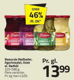 Fleggaard Beauvais - Rødbeder / Agurkesalat / Asier / Rødkål tilbud