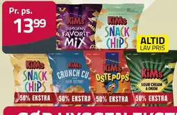 Fleggaard KiMs snack chips (assorteret) tilbud