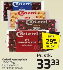 Fleggaard Carletti Kæmpeplade tilbud