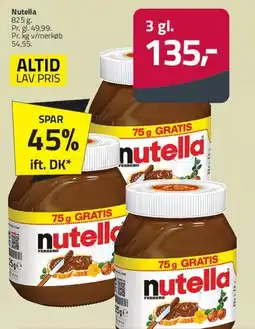 Fleggaard Nutella (3-pak) tilbud
