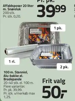 Fleggaard Affaldsposer 20 liter m. snøreluk tilbud