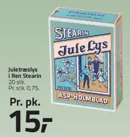 Fleggaard Juletræslys i ren stearin tilbud