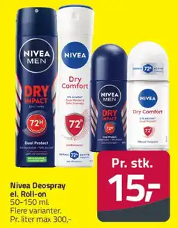 Fleggaard Nivea Deospray / Roll-on tilbud