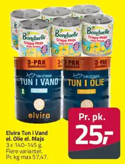 Fleggaard Elvira Tun i vand / i olie (3-pak) tilbud