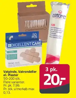 Fleggaard Vatpinde, vatrondeller eller plaster tilbud