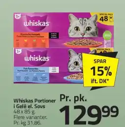 Fleggaard Whiskas Portioner tilbud