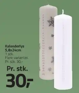 Fleggaard Kalenderlys tilbud