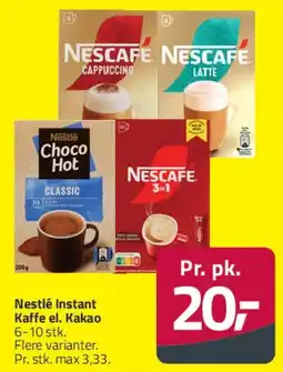 Fleggaard Nescafé / Nestlé Instant kaffe eller kakao tilbud