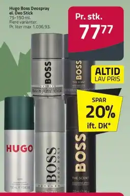 Fleggaard Hugo Boss Deospray / Deo Stick tilbud
