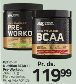 Fleggaard Optimum Nutrition Pre-Workout / BCAA tilbud