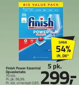 Fleggaard Finish Power Essential Opvasketabs tilbud