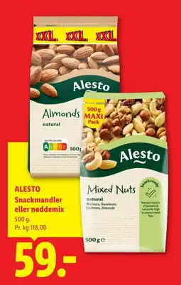 Lidl Alesto Snackmandler eller nøddemix tilbud