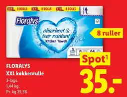 Lidl Floralys XXL køkkenrulle tilbud