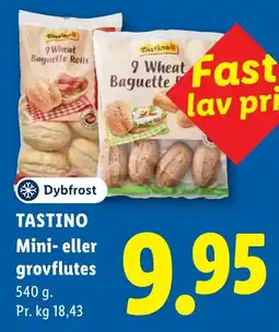 Lidl Tastino Mini- eller grovflutes tilbud