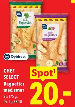 Lidl Chef Select Baguetter med smør tilbud
