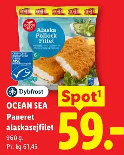 Lidl Ocean Sea Paneret alaskasejfilet tilbud