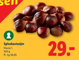 Lidl Spisekastanjer tilbud