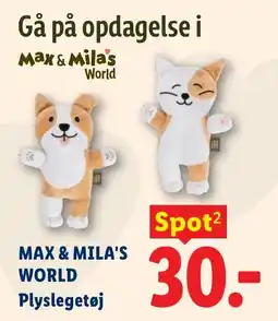 Lidl Max & Mila's World Plyslegetøj tilbud