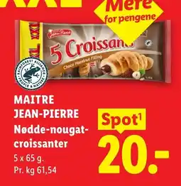 Lidl Maitre Jean-pierre Nødde-nougat-croissanter tilbud