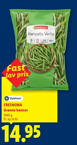 Lidl Freshona Grønne bønner tilbud