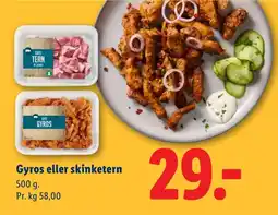 Lidl Gyros eller skinketern tilbud