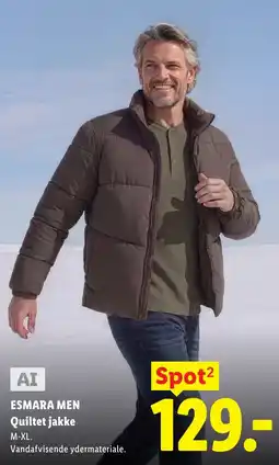 Lidl Esmara Men Quiltet jakke tilbud