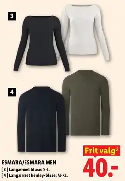 Lidl Esmara/esmara men tilbud