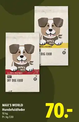 Lidl Max's World Hundefuldfoder tilbud