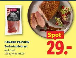 Lidl Canard Passion Berberiandebryst tilbud