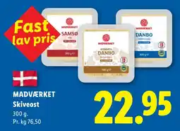 Lidl Madværket Skiveost tilbud