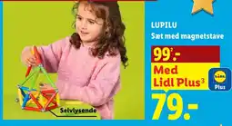 Lidl Lupilu sæt med magnetstave tilbud