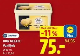 Lidl Bon Gelati Vaniljeis tilbud